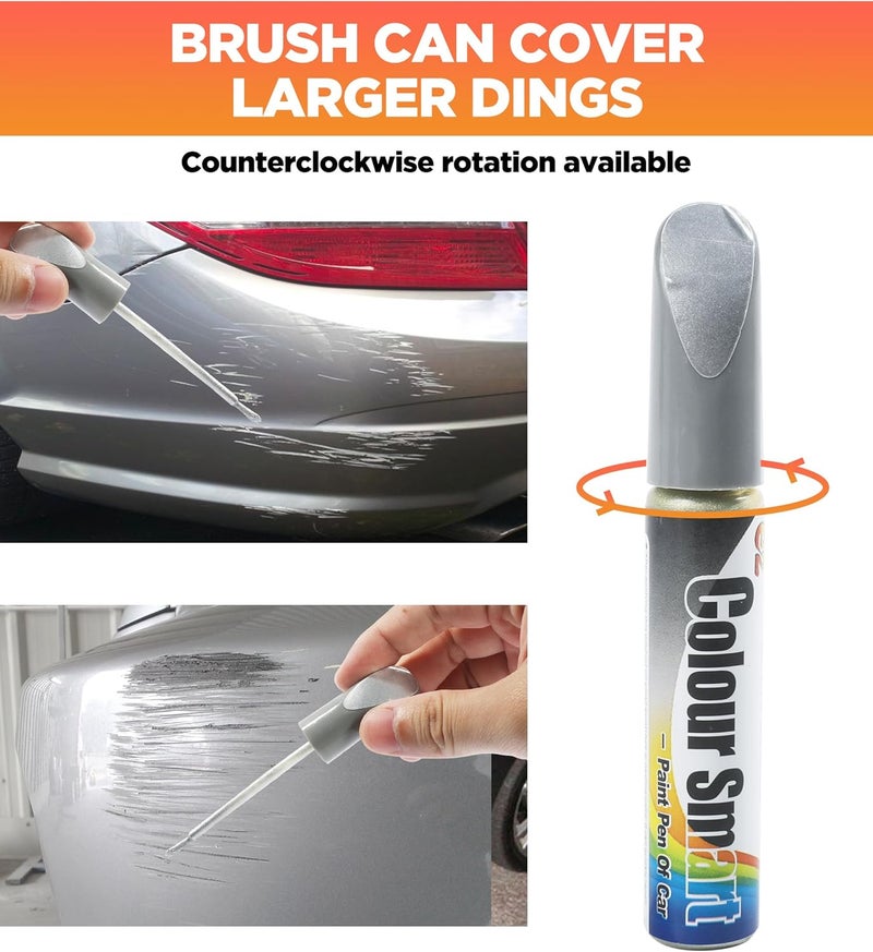 AOCISKA Car Scratch Remover,Car Paint Scratch Repair,Car Scratch Remover Pen,Car Accessories Car Pro Mending Car Remover Scratch Repair Paint Pen,Touch Up Paint for Cars Paint Scratch Repair (Silver) - Image 3